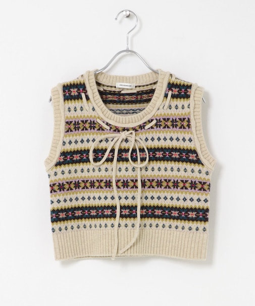 OPEN SESAME CLUB FAIR ISLE VEST