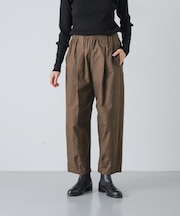 コットンチェッククロップドパンツ