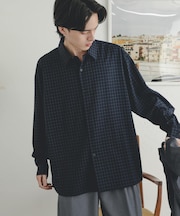 チェックコンフォートレギュラーカラーシャツ
