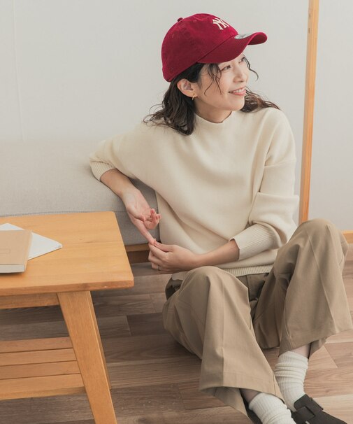 『WEB／一部店舗限定カラー』ボトルネックKNITプルオーバー
