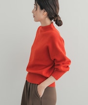 『WEB／一部店舗限定カラー』ボトルネックKNITプルオーバー