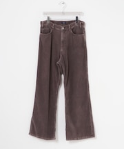 YLEVE　SUPER DYED BLEACHED CORDUROY PANTS