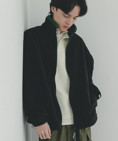 DISCUS　スタンドカラー配色フルZIP JACKET
