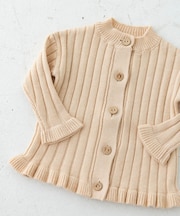 Solii+Sola KNIT FRILL CARDIGAN(KIDS)