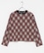 mizuiro ind　ARGYLE PRINT CARDIGAN