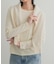 ハイツイストコットンロングスリーブTシャツ