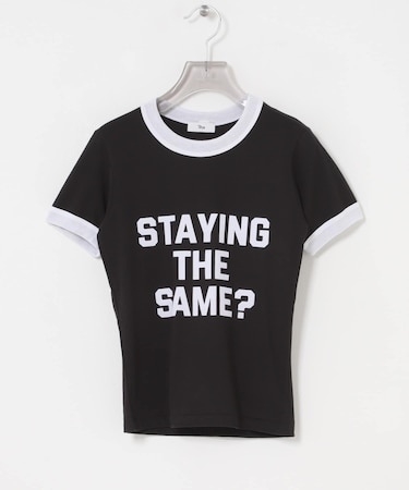 Teya Flock Letter Ringer T-shirts
