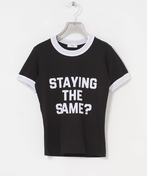 Teya Flock Letter Ringer T-shirts