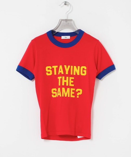 Teya Flock Letter Ringer T-shirts