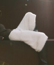 シャギーニットハーフパンツ