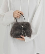 フラッフィー巾着ミニBAG