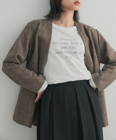 ステッチロゴロングTシャツ