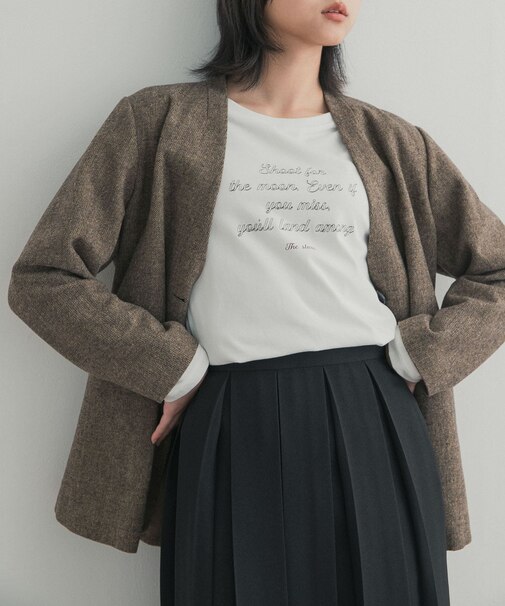 ステッチロゴロングTシャツ