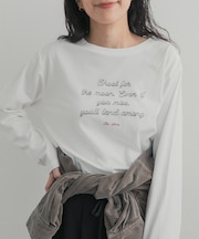 ステッチロゴロングTシャツ