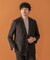 LIFE STYLE TAILOR　ツイードライクコンフォータブルダブルジャケット