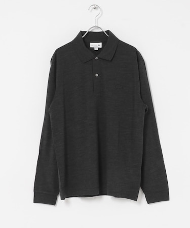 LACOSTE ウールジャージ ロングスリーブ ポロシャツ
