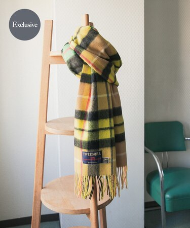 『一部別注カラー』TWEED MILL LAMBSWOOL STOLE