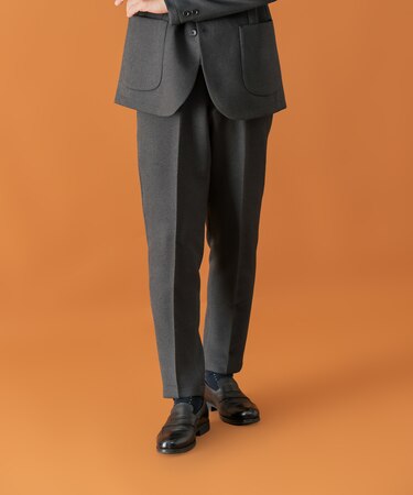 LIFE STYLE TAILOR ツイードライクコンフォータブルパンツ