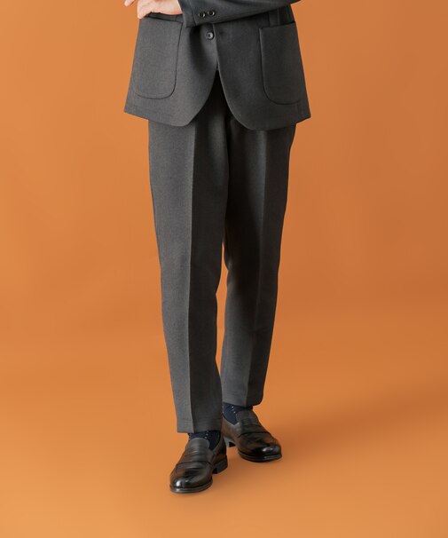 LIFE STYLE TAILOR ツイードライクコンフォータブルパンツ