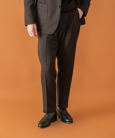 LIFE STYLE TAILOR ツイードライクコンフォータブルパンツ