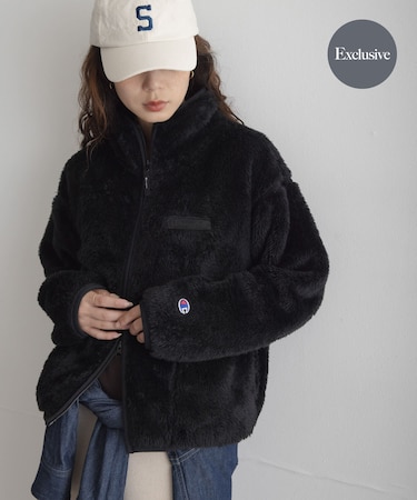 『別注』Champion×Sonny Label シェルパフリーススタンドジップ
