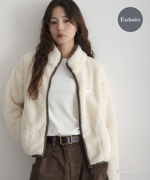 『別注』Champion×Sonny Label シェルパフリーススタンドジップ