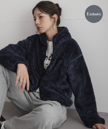 『別注』Champion×Sonny Label シェルパフリーススタンドジップ