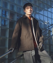 『UR TECH』完声/暖ニットメルトンパデットコート