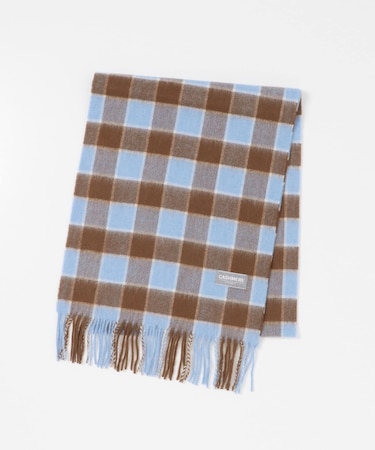 CHECK CASHMERE SCARF