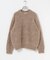 new basic　BLENDED FOG PULL KNIT