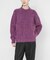 new basic　BLENDED FOG PULL KNIT