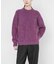 new basic　BLENDED FOG PULL KNIT
