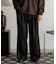 『イージーケア』ウールタッチ2タックワイドドパンツ