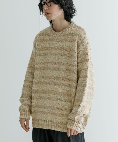 URBAN RESEARCH iD ブークレメランジニット