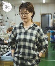 THE INDUSTRY WORKS 綿レーヨンオンブレネルシャツ