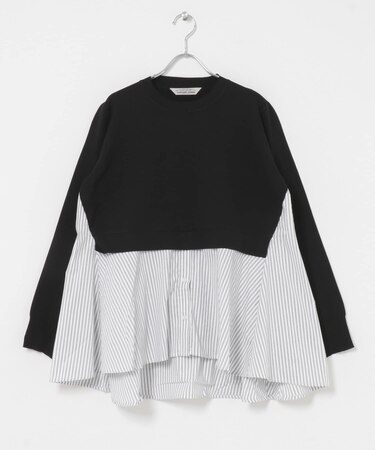 TORRAZZO DONNA KNIT DOCKING BLOUSE