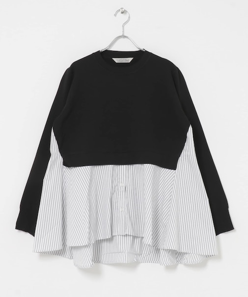 TORRAZZO DONNA KNIT DOCKING BLOUSE