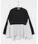 TORRAZZO DONNA　KNIT DOCKING BLOUSE
