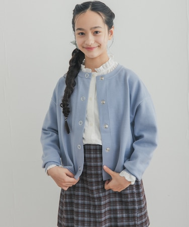 『WEB/一部店舗限定カラー』『150サイズ』『親子リンク』『UR TECH』200日ニットカーディガン(KIDS)