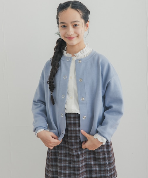 『WEB/一部店舗限定カラー』『150サイズ』『親子リンク』『UR TECH』200日ニットカーディガン(KIDS)