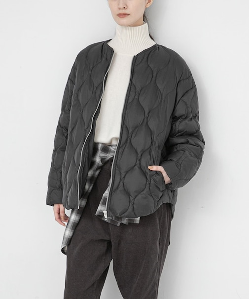 『Sサイズ/WEB限定』ノーカラーキルティングダウン