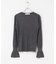 MARILYN MOON　LAME SPANGLE RIB KNIT TOP