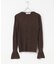 MARILYN MOON　LAME SPANGLE RIB KNIT TOP