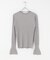 MARILYN MOON　LAME SPANGLE RIB KNIT TOP