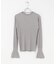 MARILYN MOON　LAME SPANGLE RIB KNIT TOP