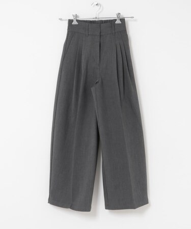 ELENDEEK TUCK COCOON WIDE PANTS