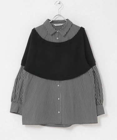 TORRAZZO DONNA BOLERO LAYERED KNIT TOP
