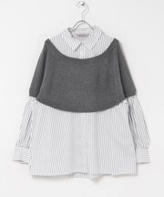 TORRAZZO DONNA　BOLERO LAYERED KNIT TOP