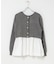TORRAZZO DONNA　PEARL BUTTON PEPLUM KNIT TOP