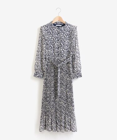 フラワープリーツワンピ